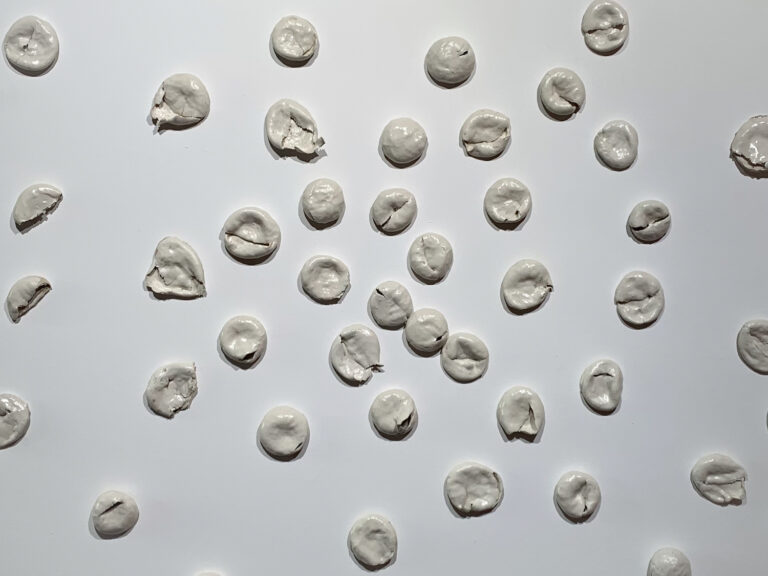 Zeng ZiaoRu, Shaped, 2024, clay and video installation, dimensions variable. Courtesy of the artist and the Academy of Visual Arts, Hong Kong Baptist University.